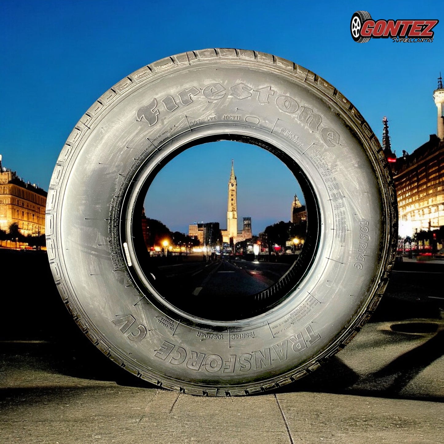 195 R14 Firestone Transforce CV