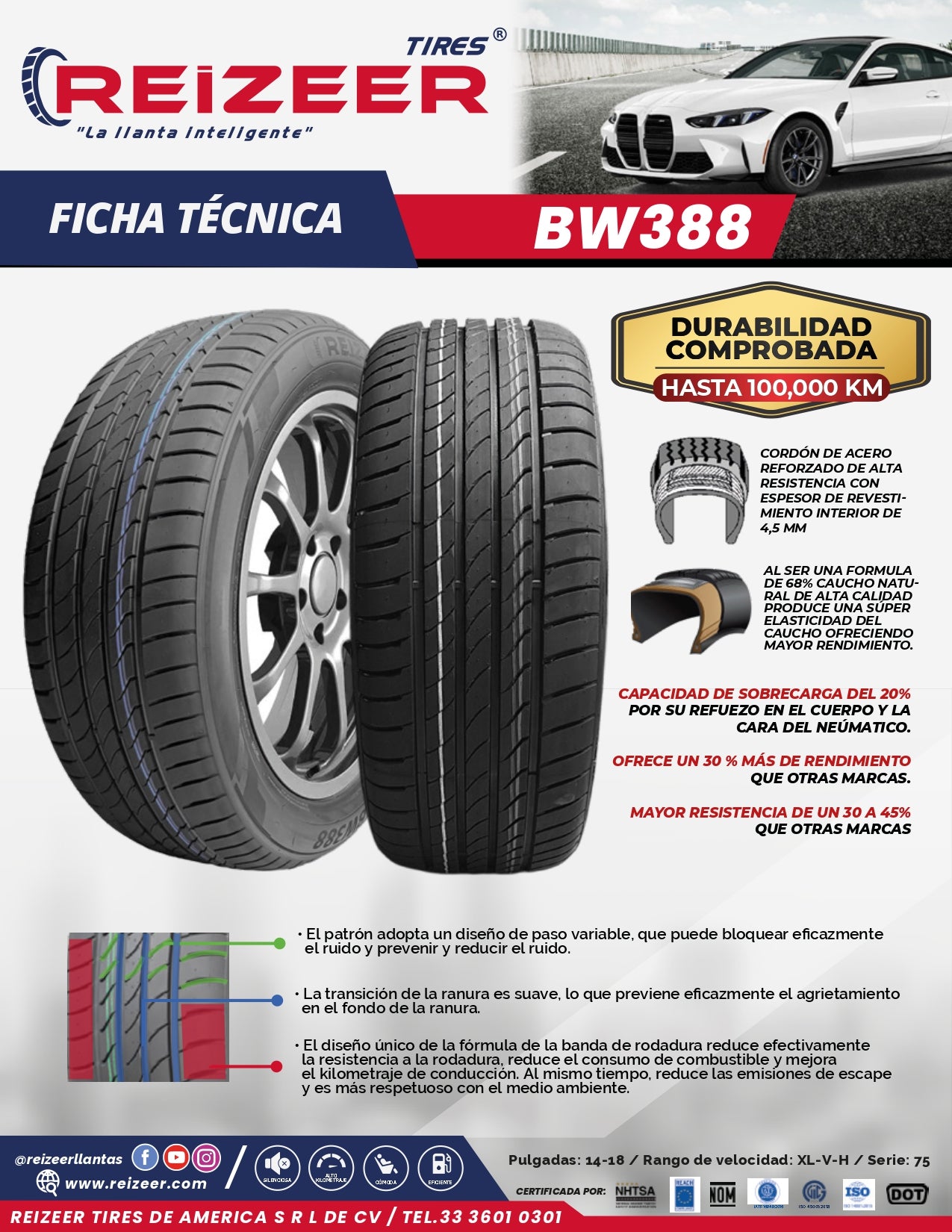235 55 R18 Reizzer BW388