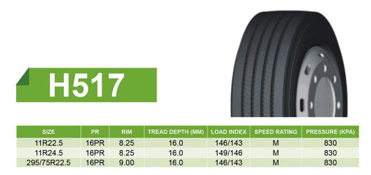 11 R22.5 Helloway H517 PRO